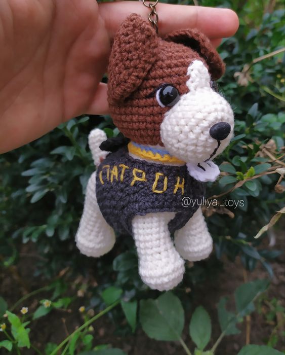 В'язаний пес Патрон) Чудовий подарунок для малюків.