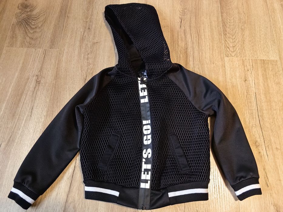 Bluza czarna rozpinana dla dziewczynki 134 Young Reporter