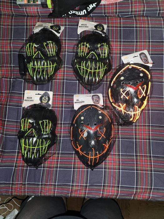 Máscaras de Halloween/Carnaval com luz