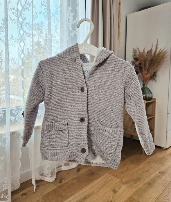 Bluza ocieplana F&F R. 74 dla chłopca Szara