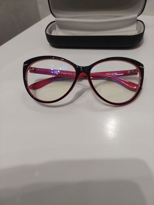 Okulary zerowki kocie oko