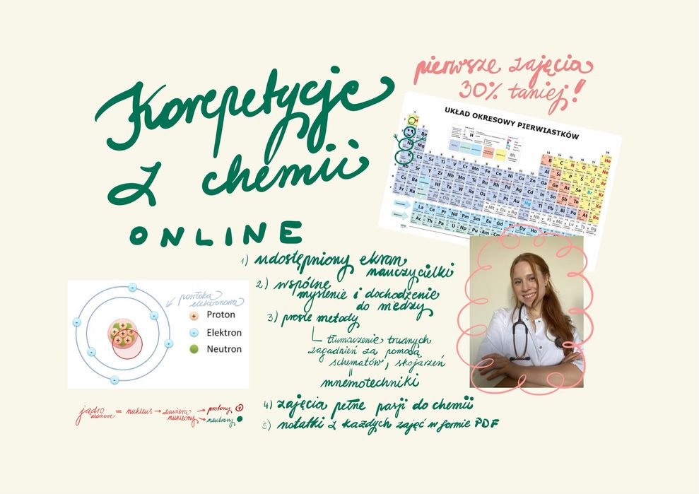 Korepetycje z chemii u studentki medycyny