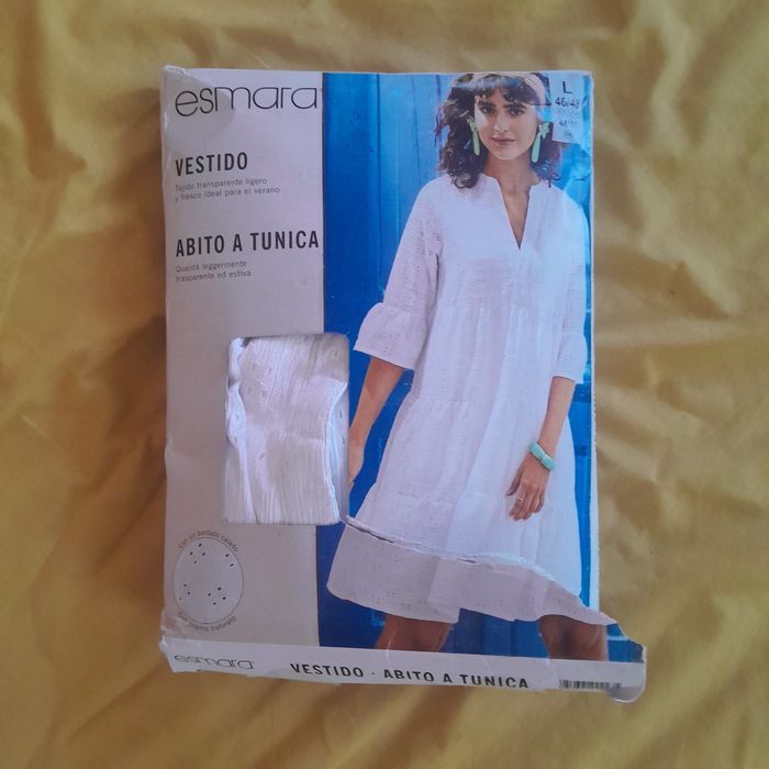 Красивое белое платье с прошвы 50-52 размер XL Esmara новое