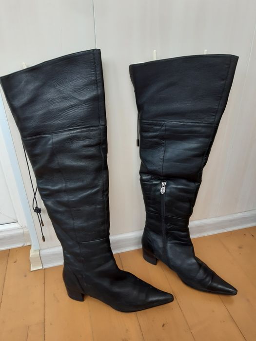 Женские ботфорты зимние