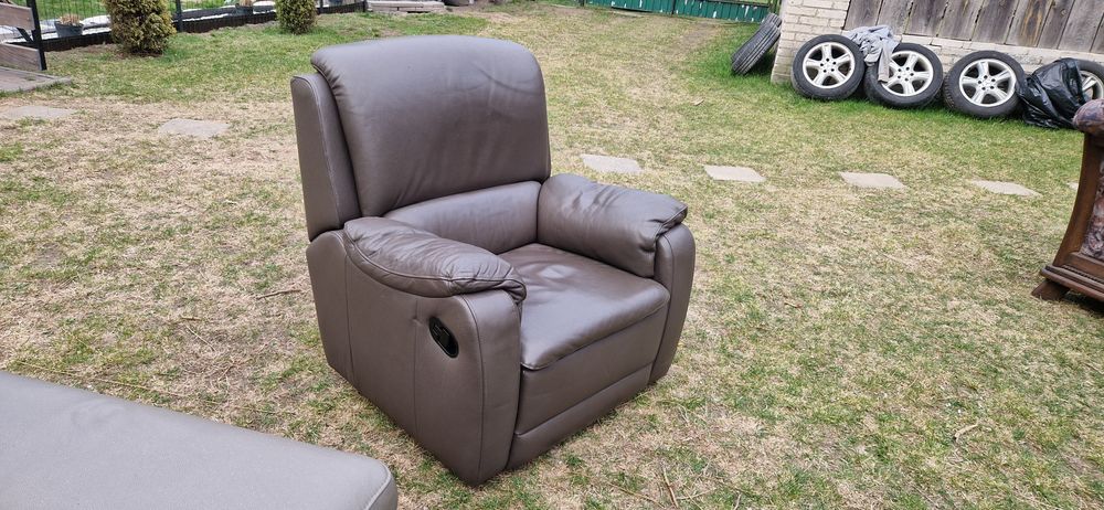 Skórzane fotele z relaxem