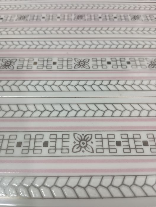 Azulejo/faixa Rosa e prateado