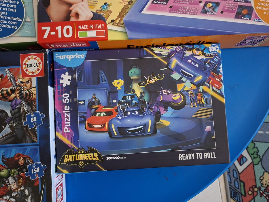 Tudo ,Puzzles marvel, enciclopédia education para crianças