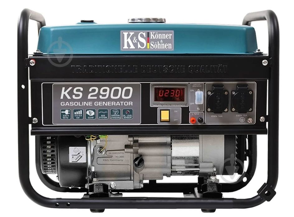 Генератор бензиновий Konner&Sohnen 2,9 кВт 220 В KS 2900