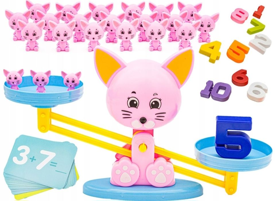 Kotek liczby nauka liczenia gra zręcznościowa edukacyjna