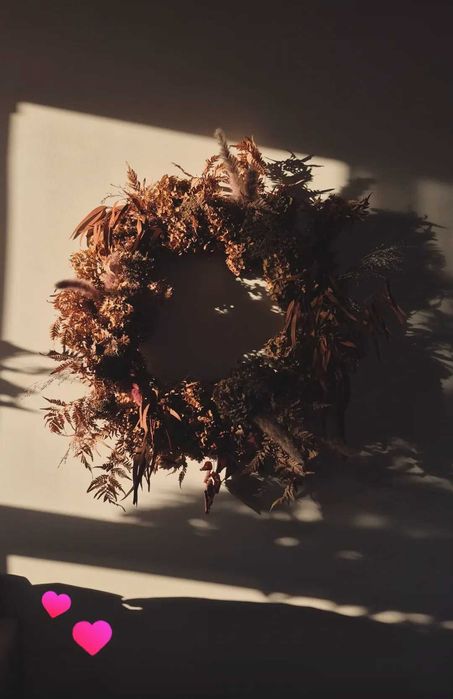 Wianek z naturalnego suszu. Duży.