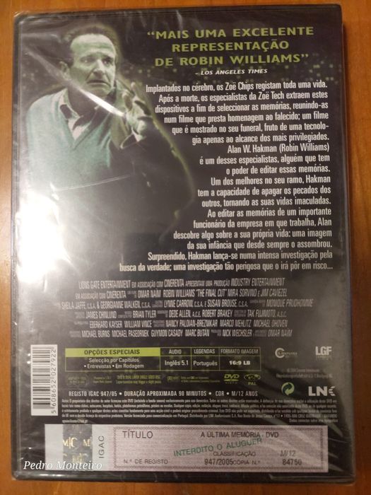 Dvd - Final Cut A ultima Memória