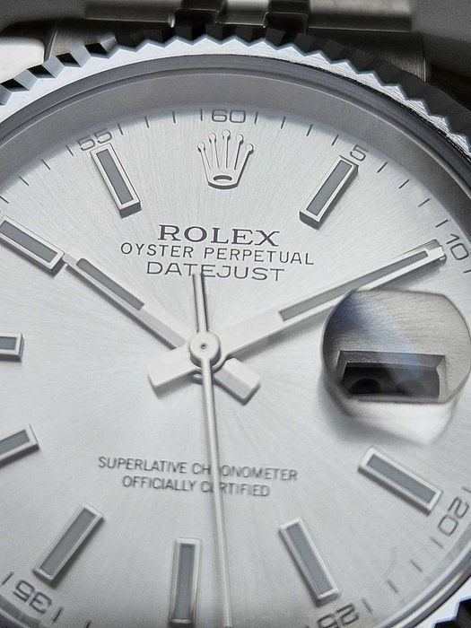 Швейцарские часы Rolex DateJust Silver-White