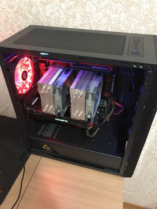 Рендер станция Intel xeon-E5 2678 v3 2шт gtx1070g1 8gb RAM64gb