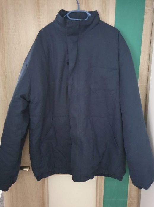 Granatowa kurtka ocieplana, Instal,r.XL