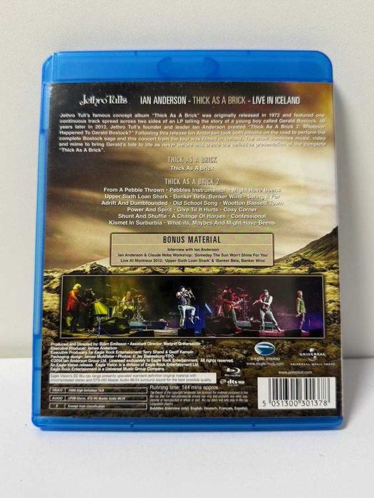 Jethro Tull's Ian Anderson - Thick As A Brick Live BOX 2x CD + Blu-ray