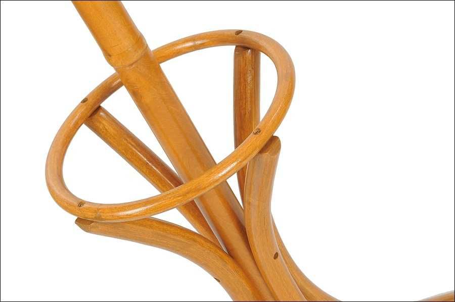 Wieszak stojący drewniany dąb jasny