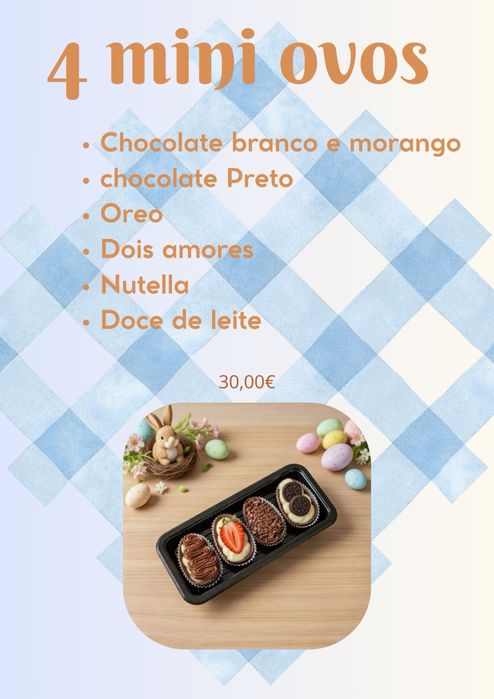 Ovos de pascoa e doces