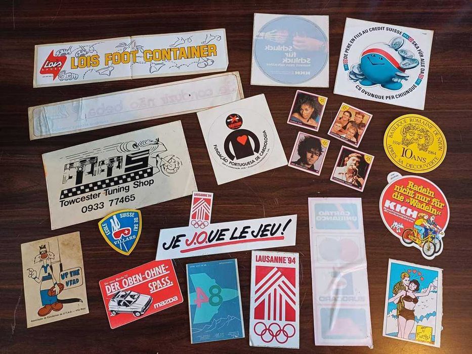 Lote de autocolantes