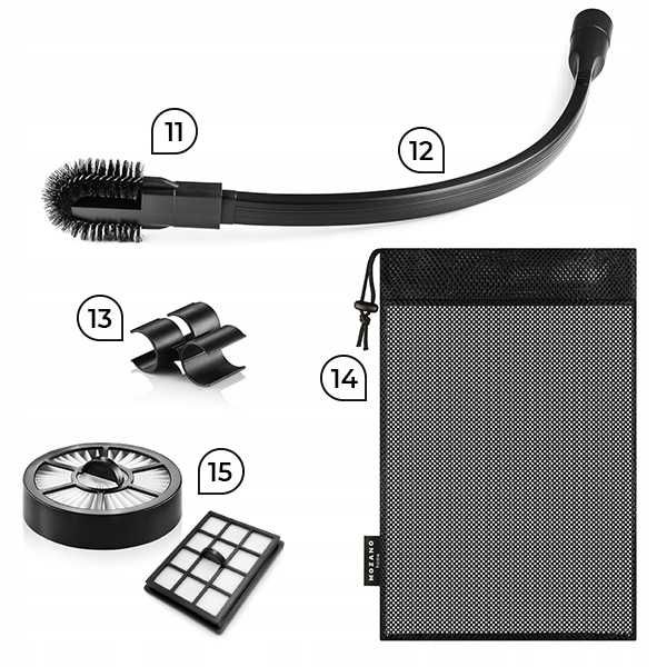 BOGATY Zestaw 15w1 Odkurzacz cyklonowy bezworkowy 4000W MOCNY solidny