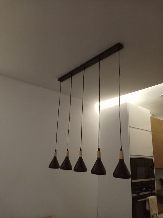 Candeeiro suspenso 5 leds