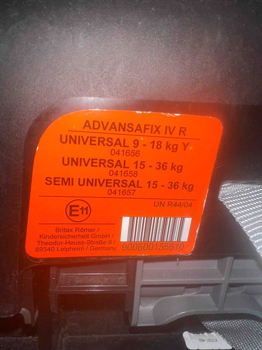 Fotelik Romer isofix