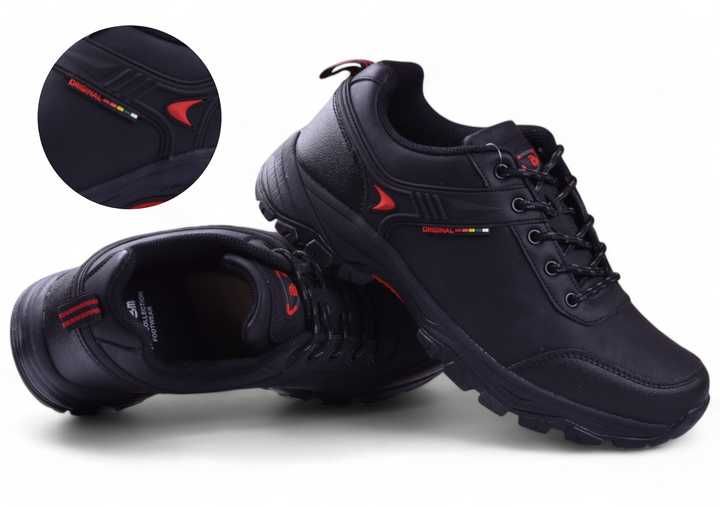 Buty Męskie Trekkingowe BADOXX robocze Czarne r.46 wysyłka 24h