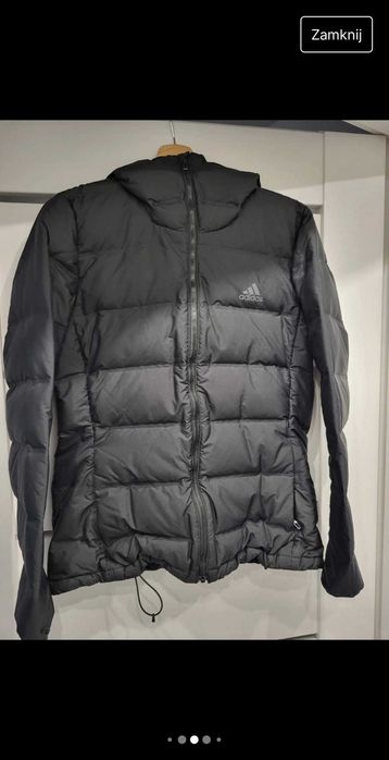 Adidas kurtka kaczy puch pikowana Slim rozm M