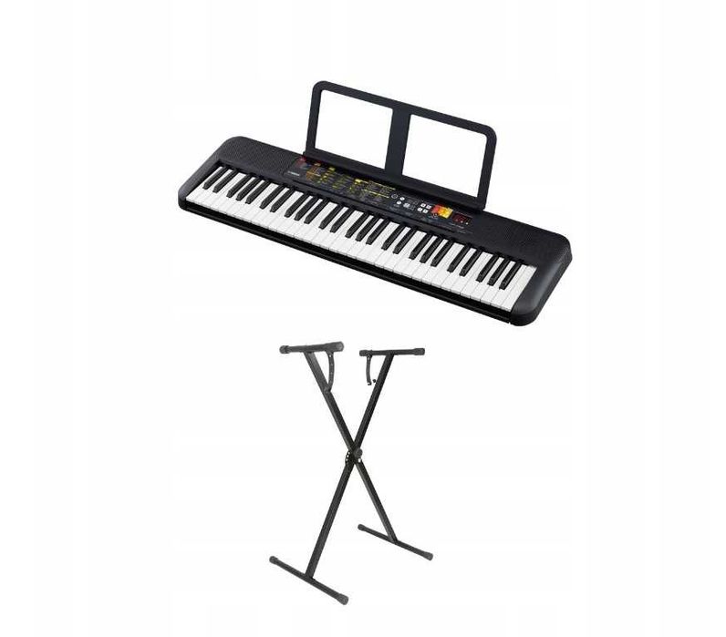 Yamaha PSR-F52 keyboard zasilacz statyw
