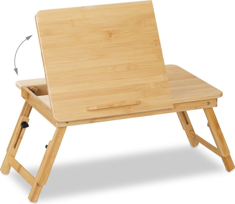 Stolik na laptopa i na kubek z szufladą