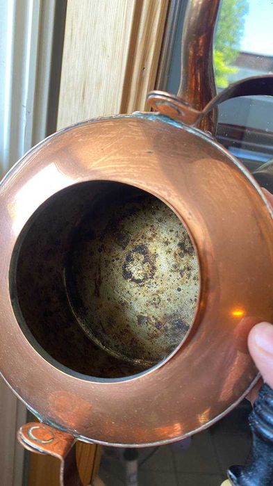 Чайник медный на 0,8 л. на подставке