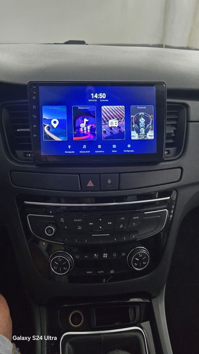 Rádio Android 14 com GPS Peugeot 508 (Artigo Novo)