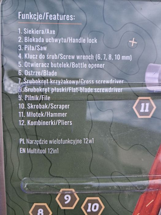 Narzędzie wielofunkcyjne  12 w 1
