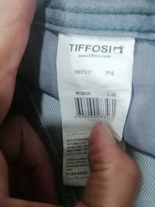 Calças de ganga cinzentas Tiffosi