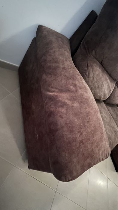 Sofa ChaiseLong Castanho Semi Novo