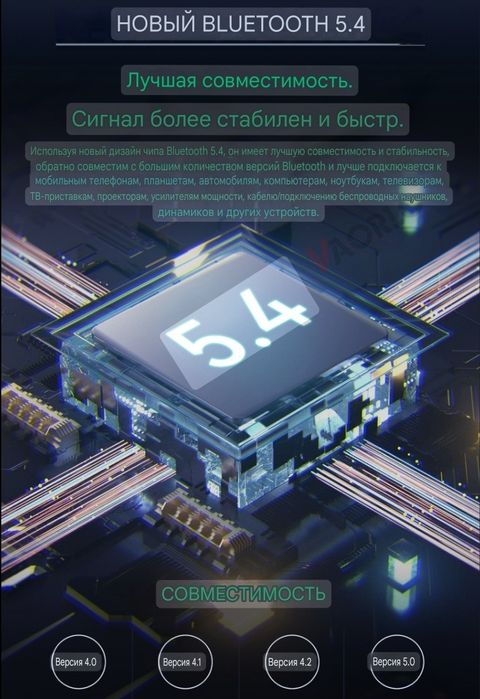 Аудио приймач-передавач Bluetooth 5.4 usb, aux, микрофон, аккумулятор