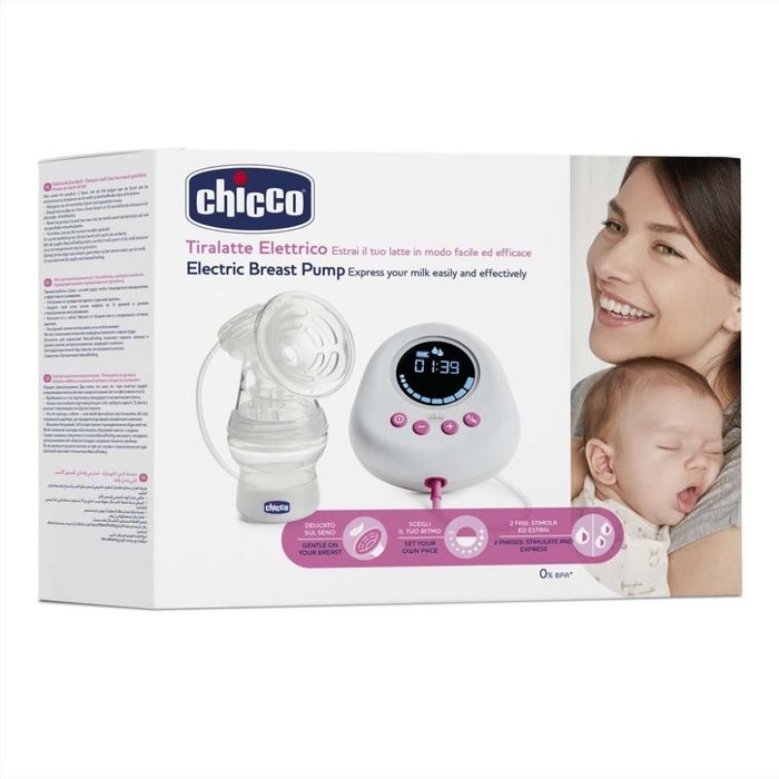 Laktator Elektryczny Chicco 150 Ml|Wyświetlacz Lcd|2 Fazowy