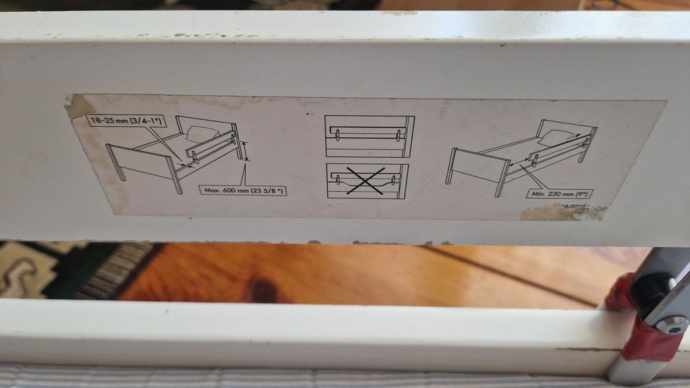 Łóżko dziecięce składane