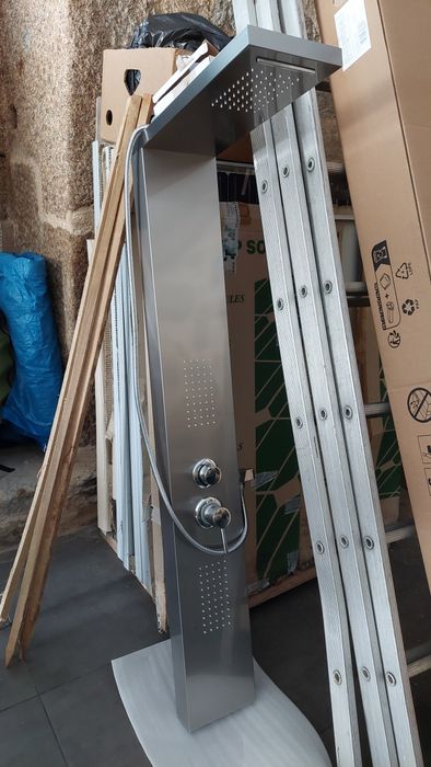 Coluna duche hidromassagem inox