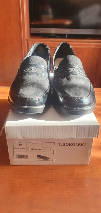 Mokasyny czarne rozmiar 38