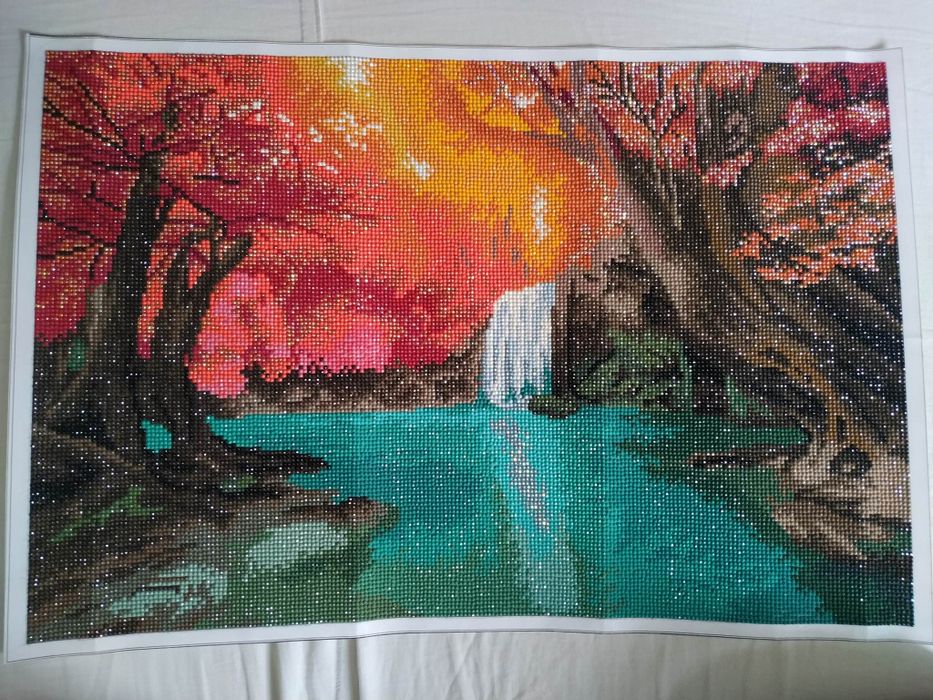 Haft diamentowy - obraz zrobiony