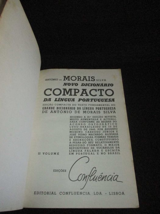 Livros Novo Dicionário Compacto da Língua Portuguesa Morais Silva Comp