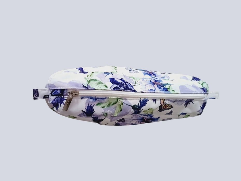 O Bag Standard, organizer w fioletowe, granatowe kwiaty do torebki