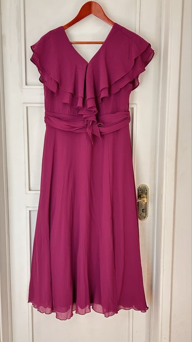 Vestido festa/casamento fúcsia