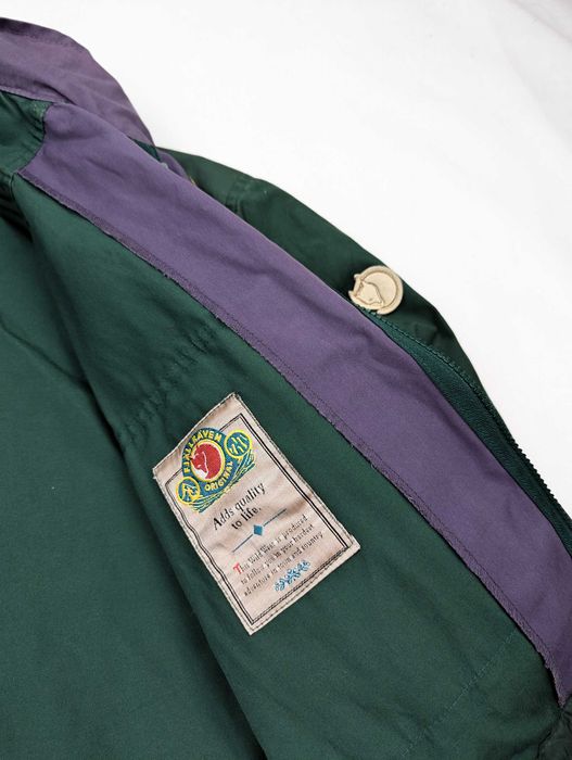 Fjallraven zielona kurtka parka z kapturem XL logo