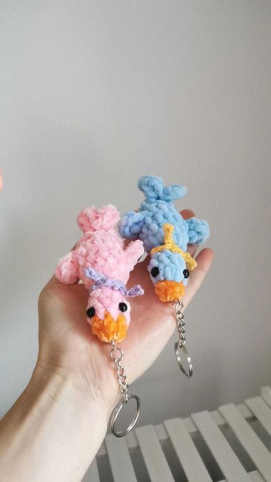 Gąska na szydełku, breloczek handmade