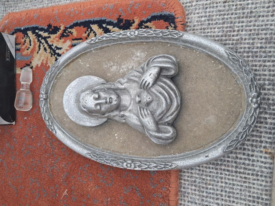 Quadro sagrado voracao em metal