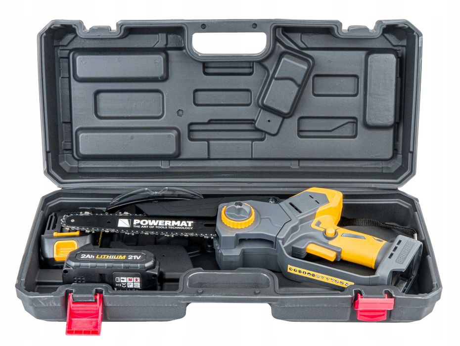 Piła łańcuchowa akumulatorowa gałęziówka mini pilarka 2aku 2ah łańcuch