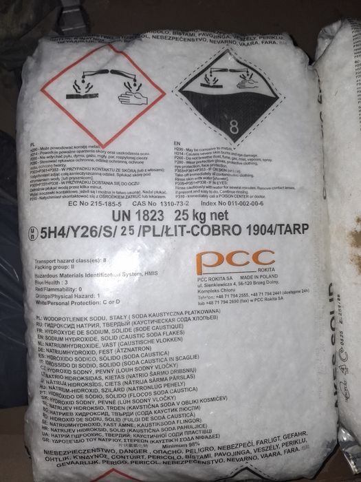 Wodorotlenek  UN 1823 6 worków 25kg
