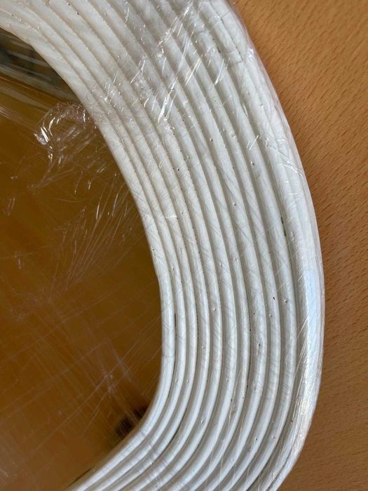 Espelho em bambu branco - 76 x 46