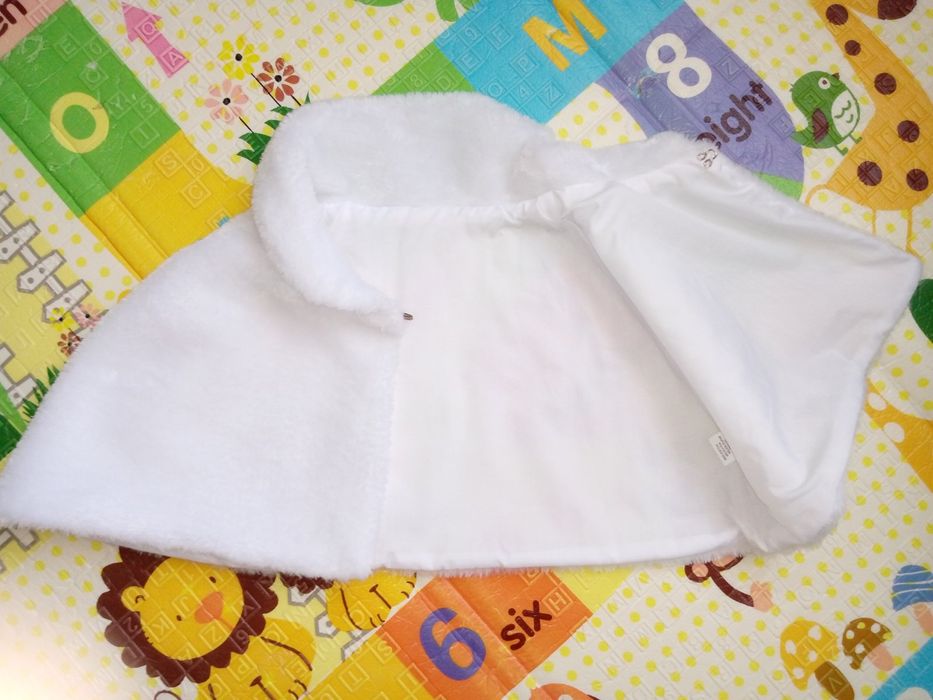 Накидка шубка болеро біла